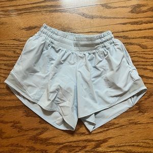 Lululemon Hotty Hot Low-Rise Lined Short 4" Pastel Blue